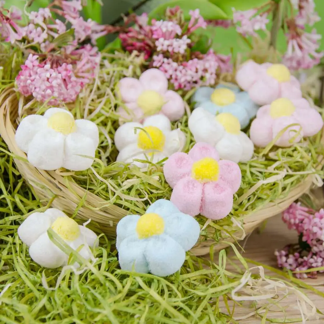 Der Zuckerbäcker Bunte Marshmallows Wundertüte - Schaumzucker Blumen 