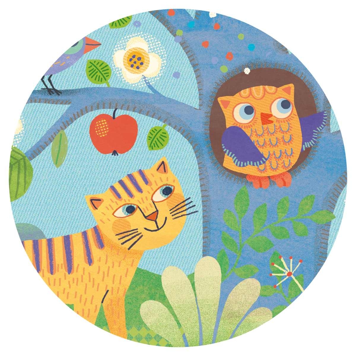 Djeco Puzzle: Hello Owl - 24 Stk. - Hallo Eule