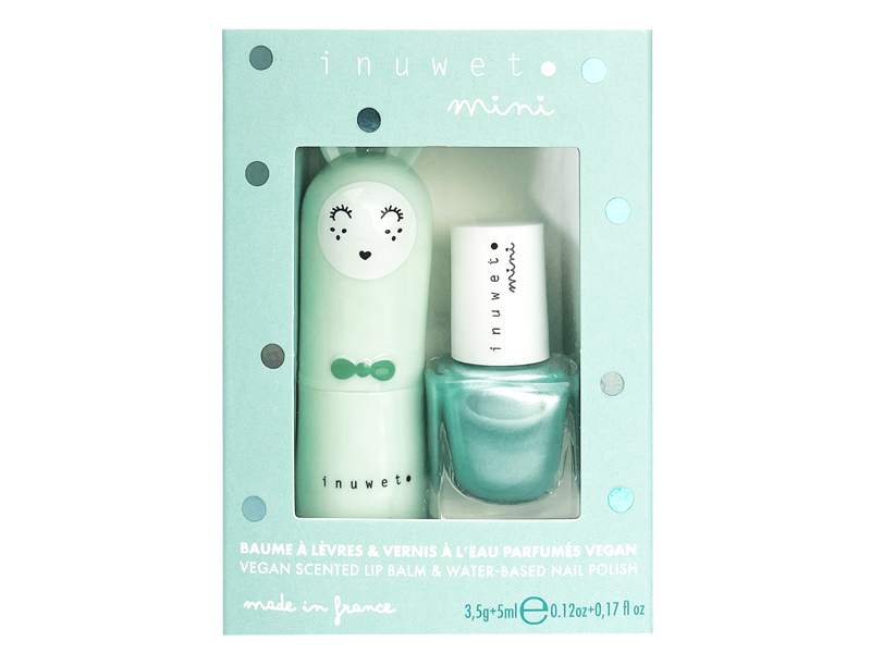 Inuwet Duo Geschenk Set - Lipbalm & Nagellack - Aqua