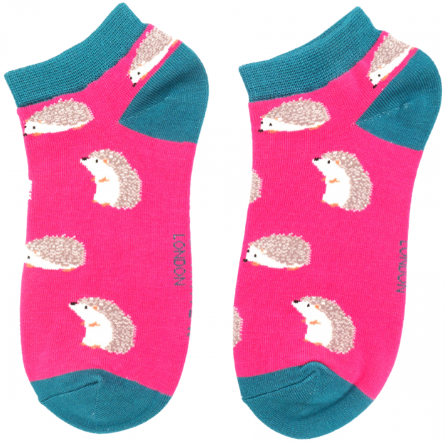 Miss-Sparrow-Trainer-Socken-Bamboo-Cute-Hedgehogs-hot-pink Miss Sparrow Trainer Socken Bamboo Cute Hedgehogs hot pink