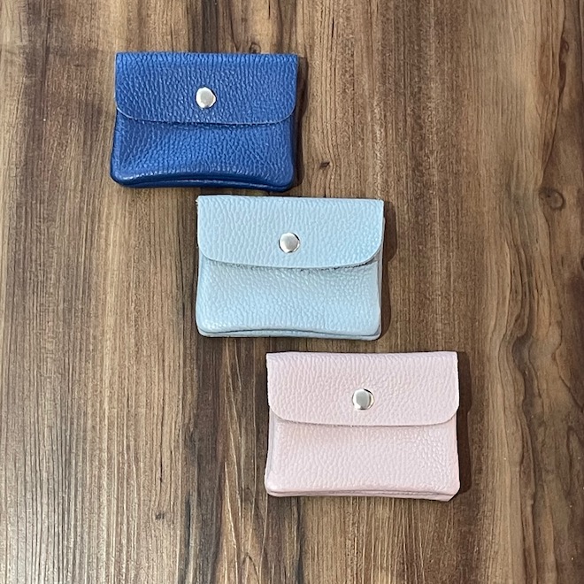 Soft Leder Geldbeutel in Flieder Smoke - Klein