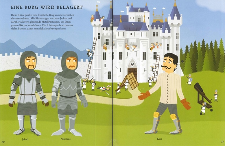 USBORNE-STICKERBUCH-RITTER-INNEN Usborne Anziehpuppen-Stickerbuch: Ritter