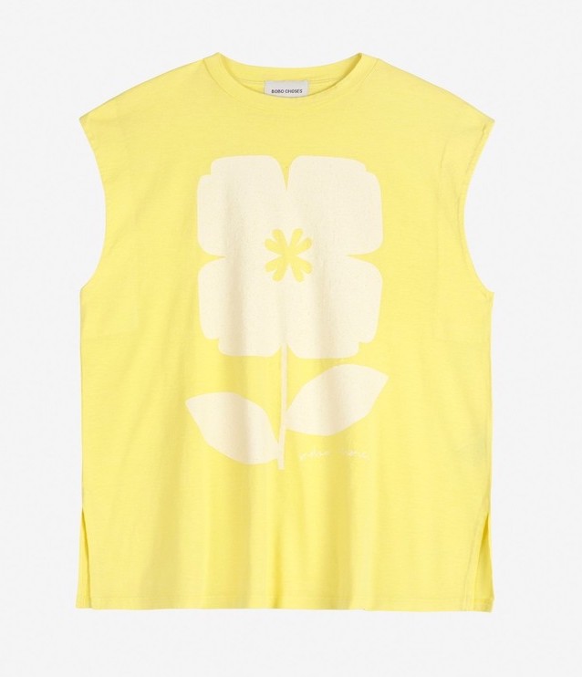 Bobo Choses Flower Circulose Tank Top in Gelb - Blume - SALE