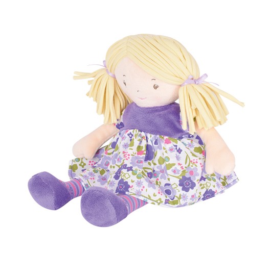 Tikiri Bonikka Puppe Li'l Peggy mit Kleid in lila - 25 cm
