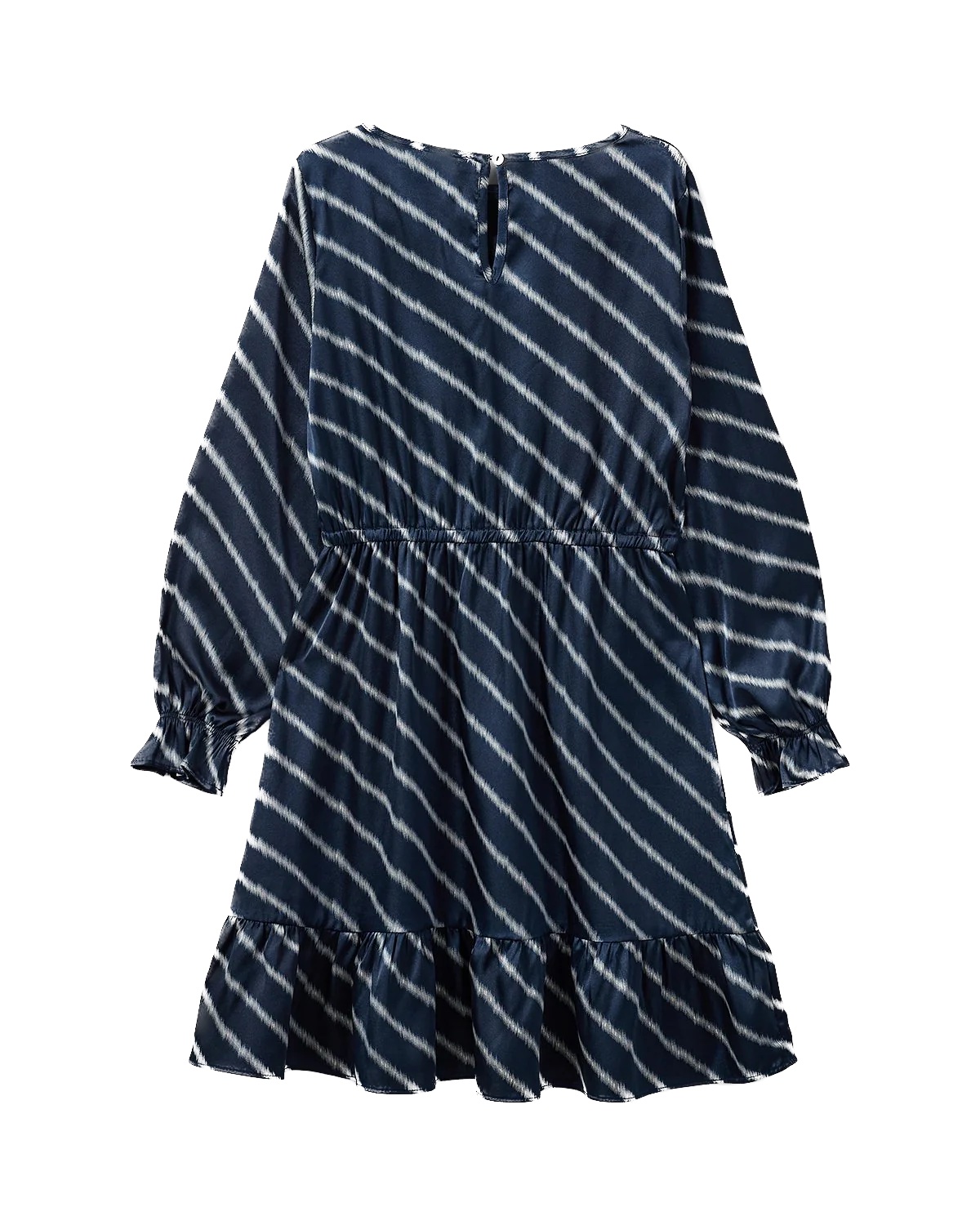 Sofie Scnoor Girls Kleid in Marineblau mit diagonalen Streifen - SALE Sofie Scnoor Girls Kleid in Marineblau mit diagonalen Streifen - SALE