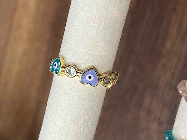 Lua Ring für Damen Gold Herzen - Multifarbe
