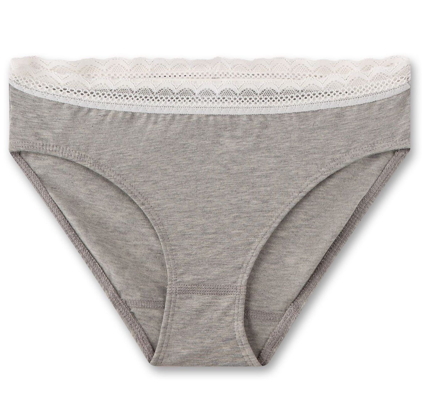 Sanetta Mädchen-Rioslip Unterhosen Panty in Grau mit Spitze Sanetta Mädchen-Rioslip Unterhosen Panty in Grau mit Spitze