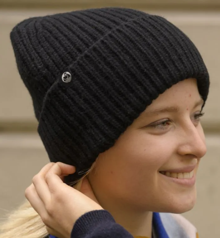 Danefae Merino Beanie in Schwarz - One Size