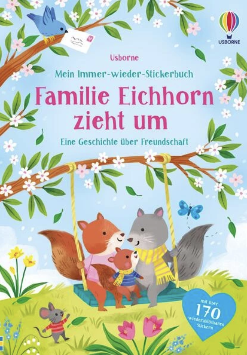 Usborne Mein Immer-wieder-Stickerbuch - Familie Eichhorn zieht um Usborne Mein Immer-wieder-Stickerbuch - Familie Eichhorn zieht um