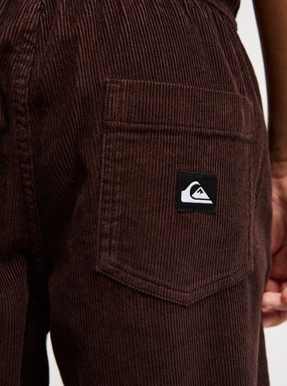 Quiksilver Taxer Cord Hose mit Stretch in Schoko Braun
