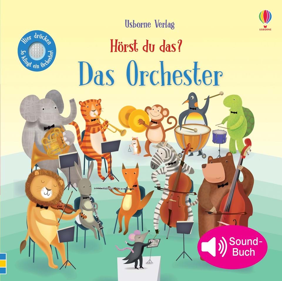 9781789412987 Usborne Hörst du das? Das Orchester