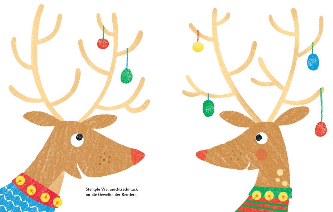 9781782327059_spread_image_1_ Usborne Fingerstempeln - Weihnachten - mit 7 Farben