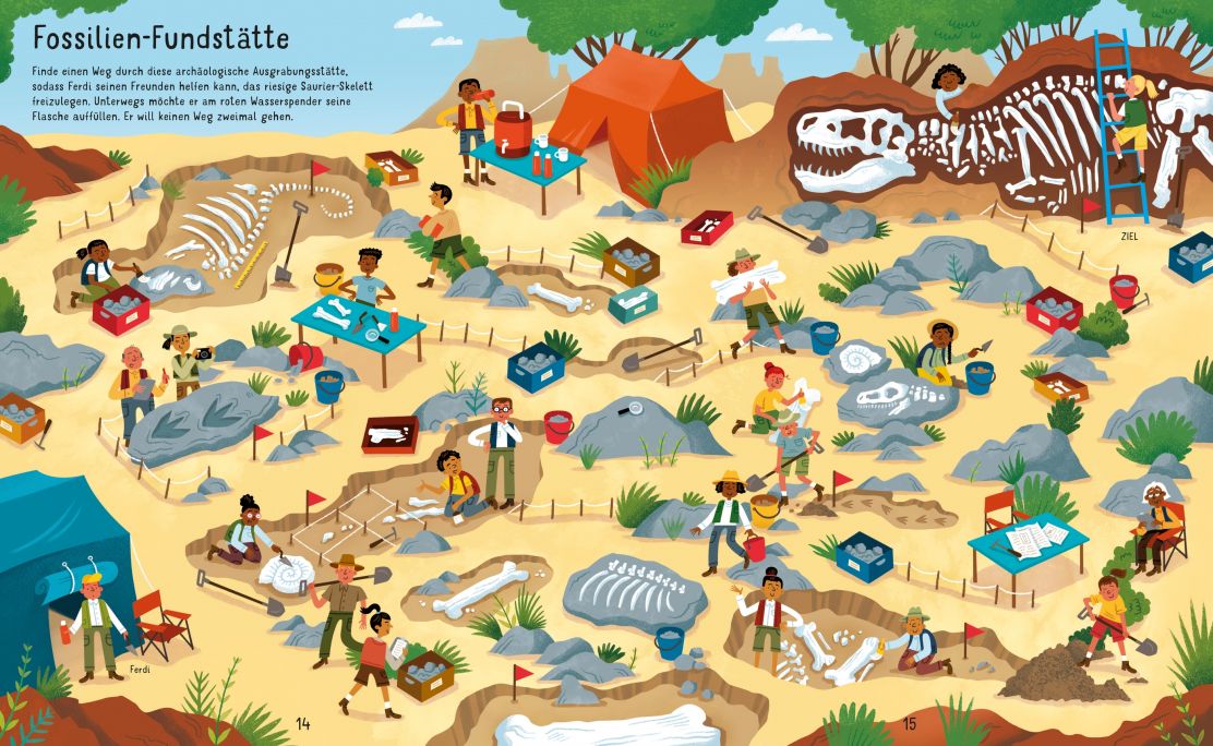 Usborne Der große Labyrinthe Spaß - Dinosaurier