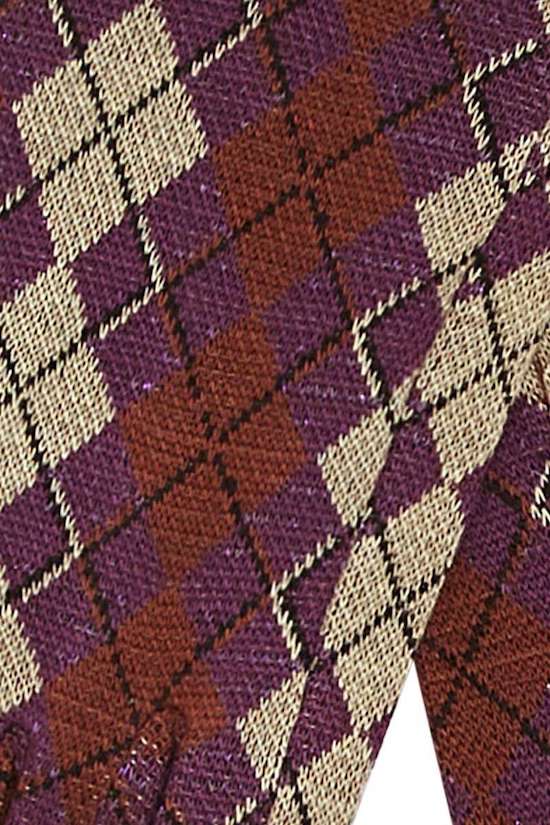 King Louie Lange Strickhandschuh Glove Briolette in Sparkling Purple