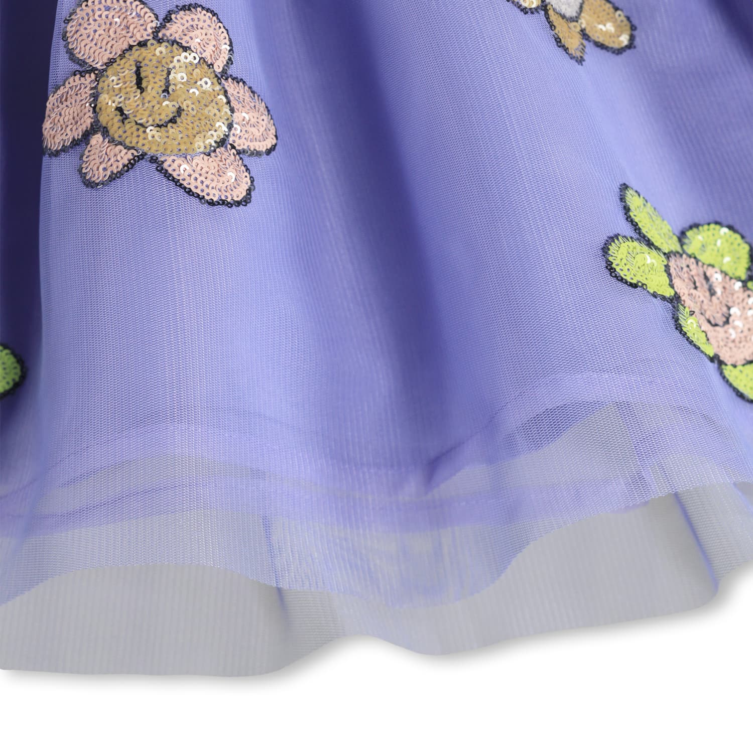 Molo Cyrusila Kleid mit Jersey & Tüllrock in Cool Lilac & Glitzer Blumen Molo Cyrusila Kleid mit Jersey & Tüllrock in Cool Lilac & Glitzer Blumen