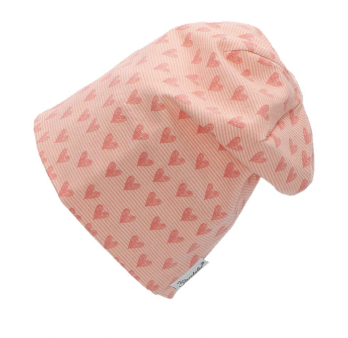 Bildschirmfoto-2022-08-11-um-23-40-03 Sterntaler Slouch Jersey Beanie in Rosa Gestreift mit Herzen