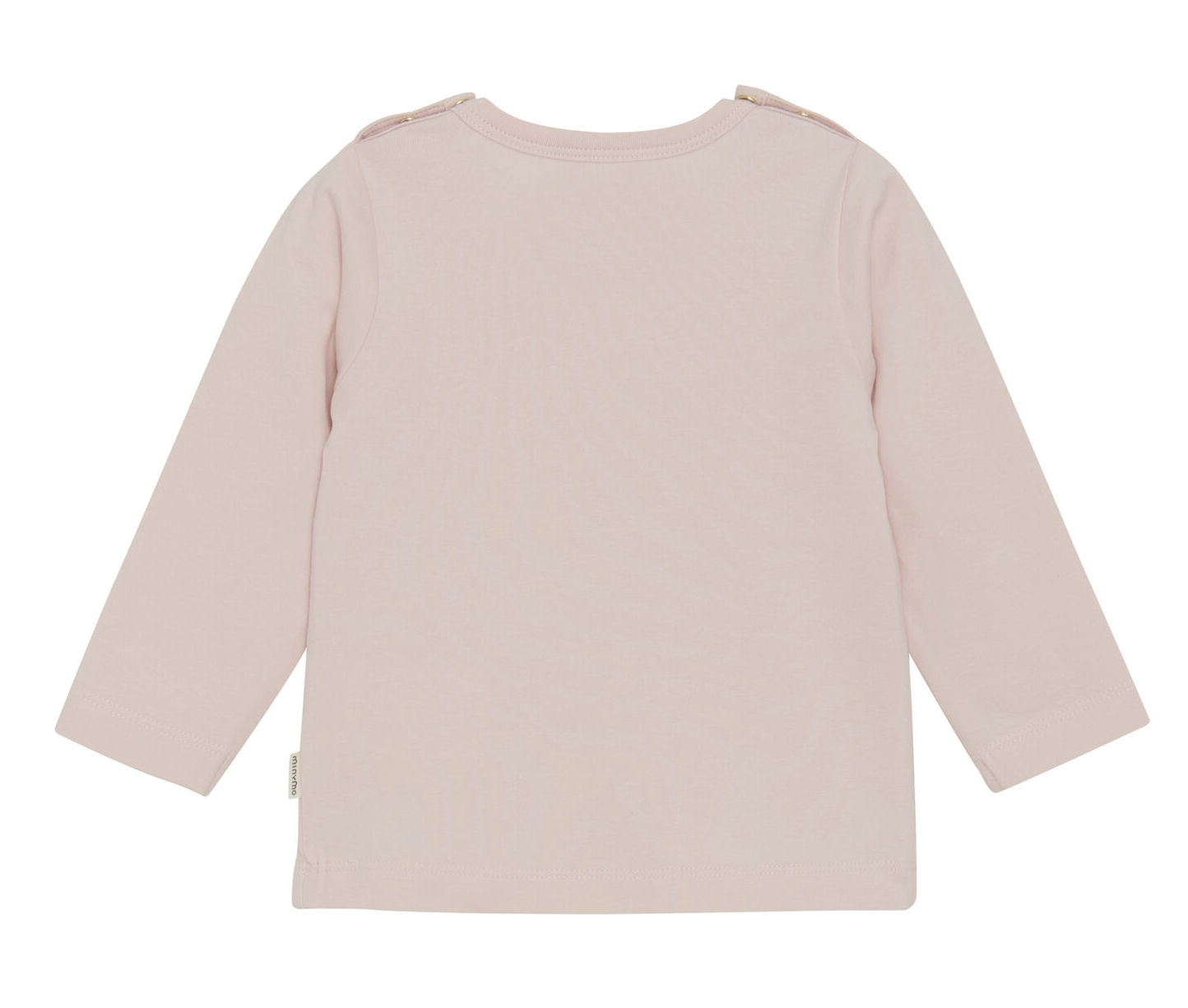 Minymo Langarm Shirt Baby Mädchen in Peach Whip mit Blumen 