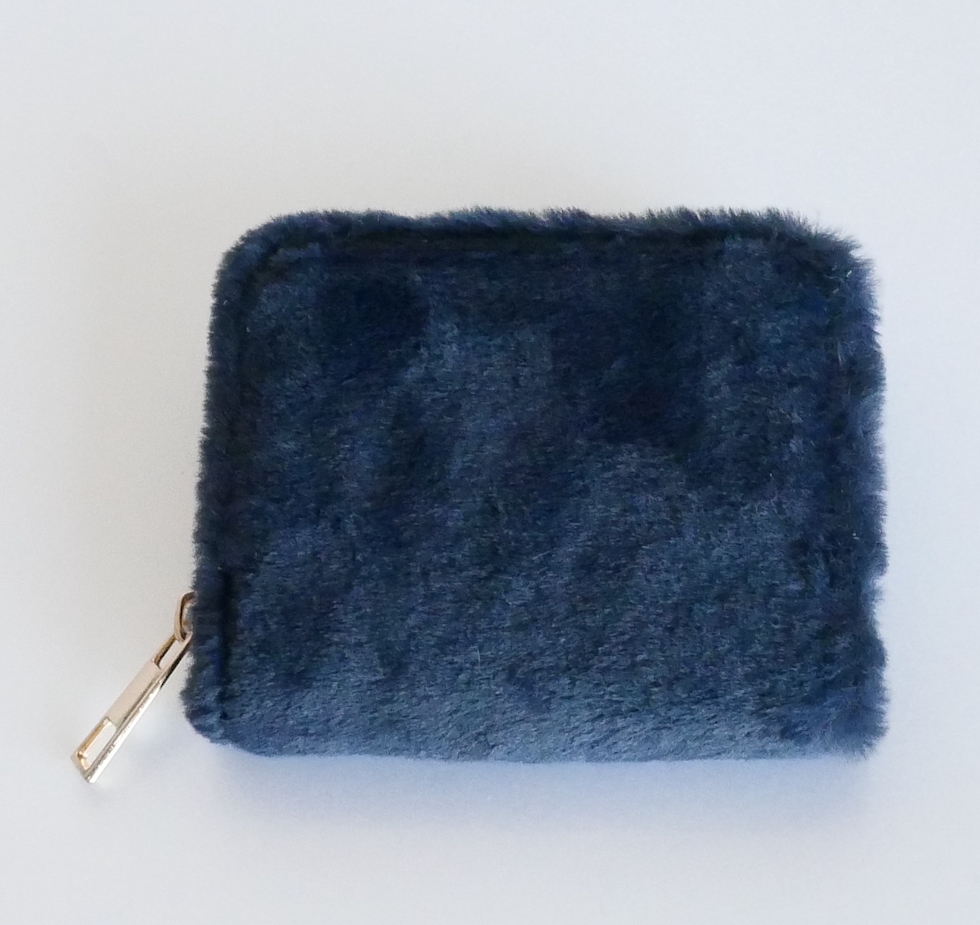 KISME-GELDBORSE-PLUSCHE-BLAU KisMe Geldbörse Plüsch - Navy Blau