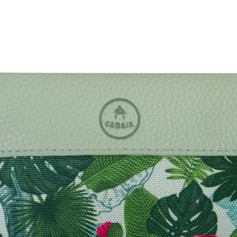TDM-FW2122-WALLET-PORTEFEUILLE-ALHAMBRA-RABAT-FERME-BD Cabaia Mini Wallet Kartenetui - ALHAMBRA in Grün mit Blätter - SALE