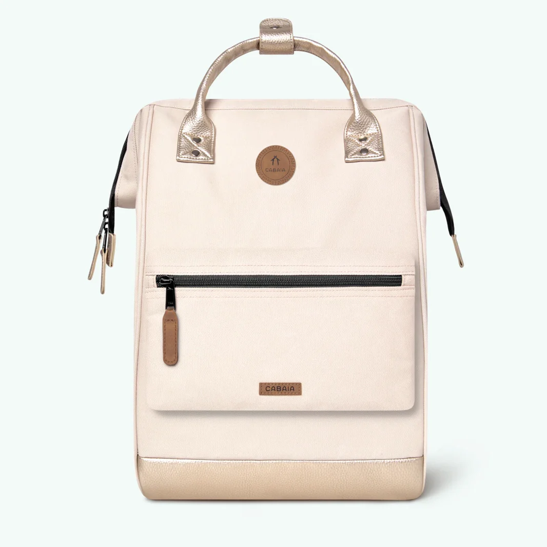 Cabaia ADVENTURER Rucksack Large ALGIERS - Creme & Gold Glam Cabaia ADVENTURER Rucksack Large ALGIERS - Creme & Gold Glam