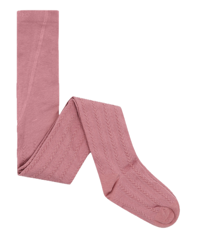Minymo Strumpfhosen Pack mit Feinem Zopfmuster in Cameo Rose und Zartrosa Minymo Strumpfhosen Pack mit Feinem Zopfmuster in Cameo Rose und Zartrosa