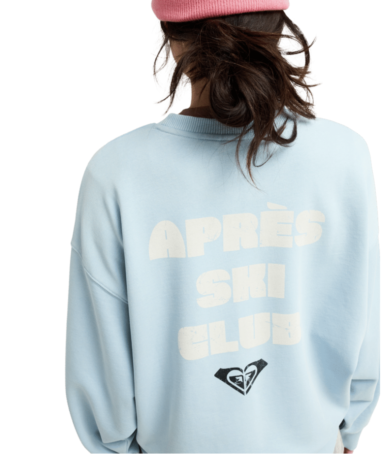 Roxy Damen Sweatshirt in Hellblau - Apres Ski Roxy Damen Sweatshirt in Hellblau - Apres Ski