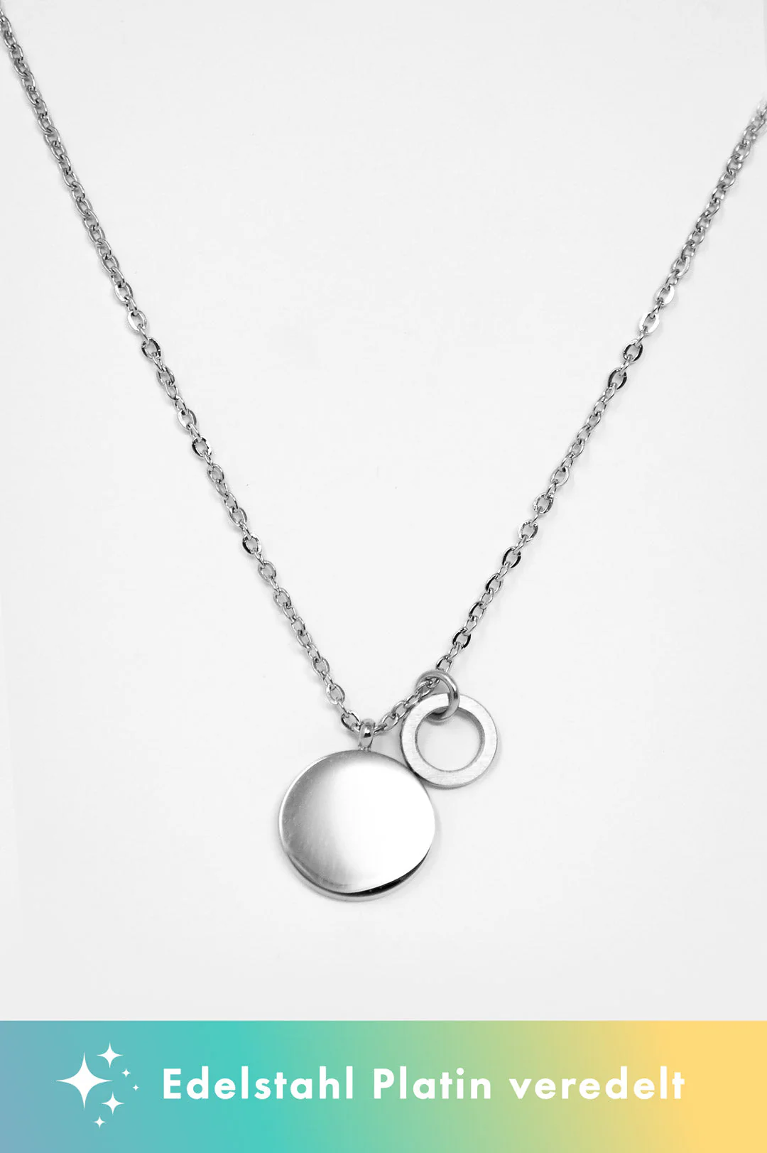 AIMI Halskette Ski Powder in Silber 