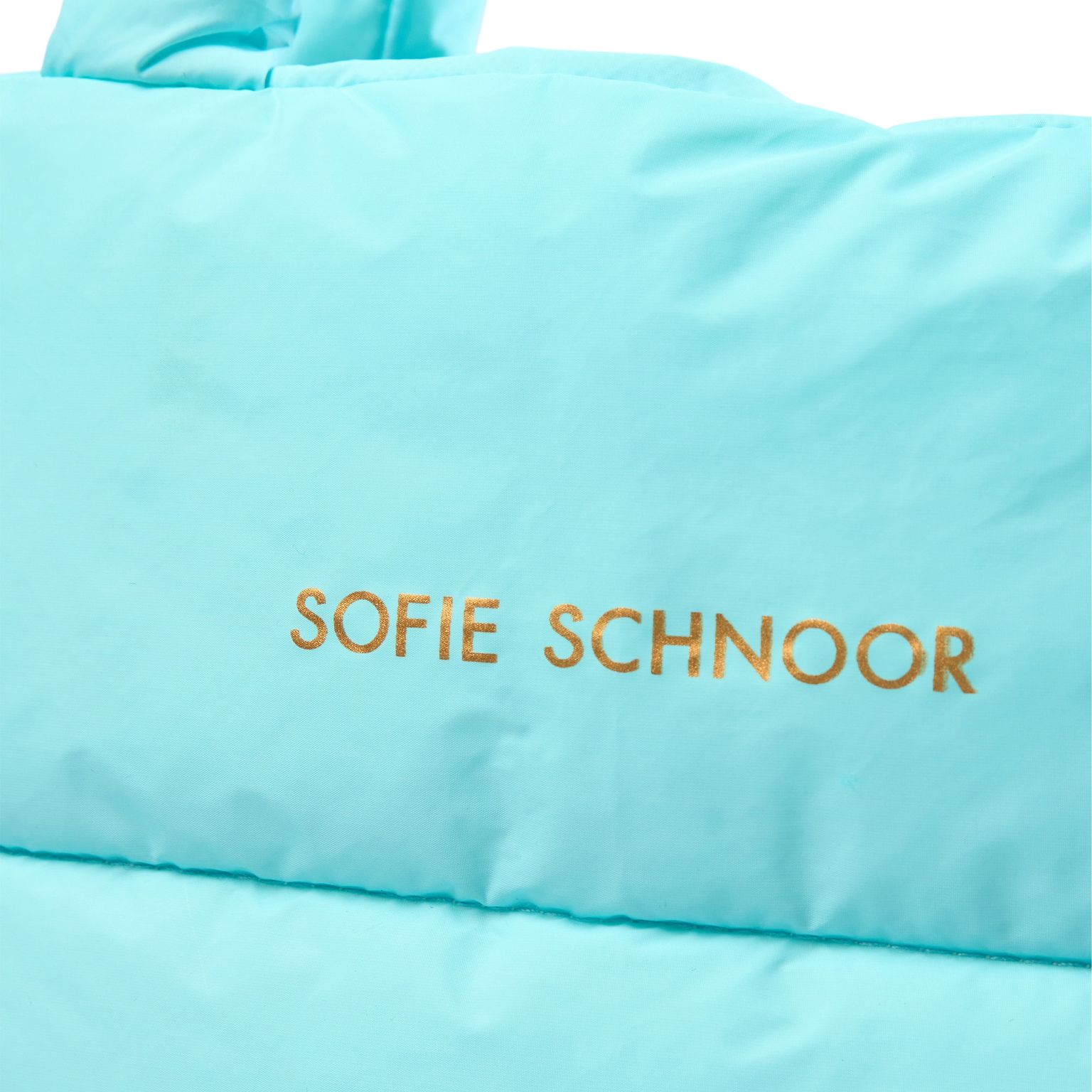S232905_3028_3 Sofie Schnoor Gesteppte Totebag in Türkis Aqua Blau - SALE