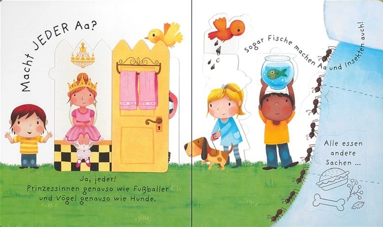 SAUBERWERDEN-USBORNE-BUCH Usborne Buch Alle müssen mal aufs Klo