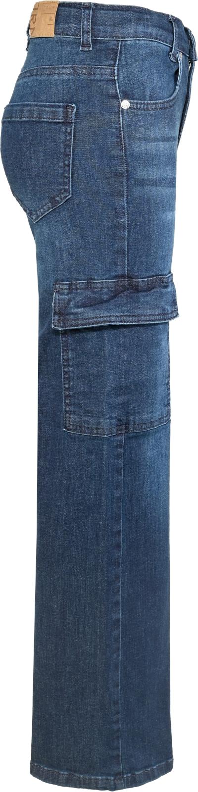 10_123213299620-2 Blue Effect Girls Wide Leg Cargo Jeans in Dunkelblau - Slim Fit