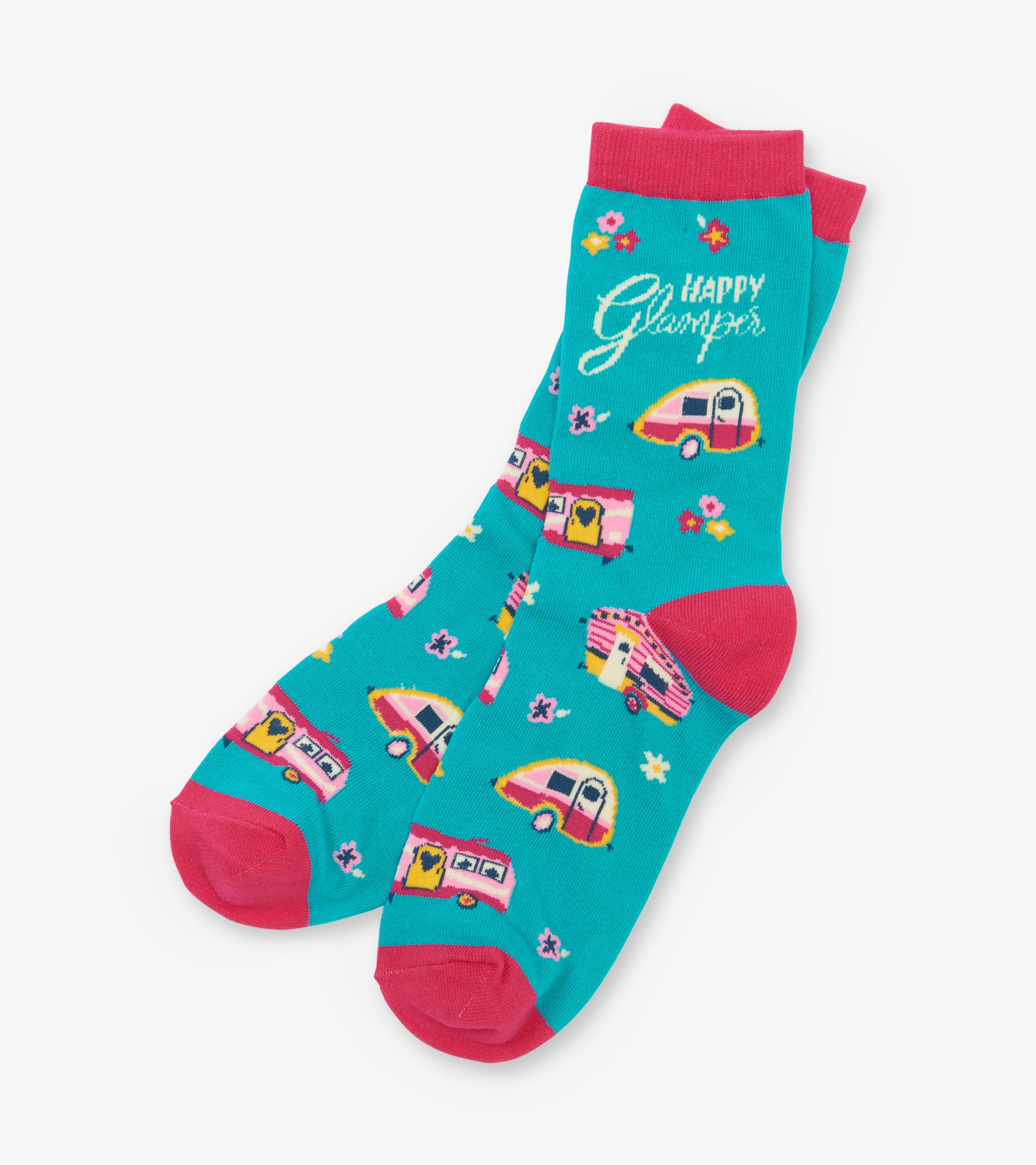 0VHzjjbg Little Blue House Damen Socken - Happy Glampers