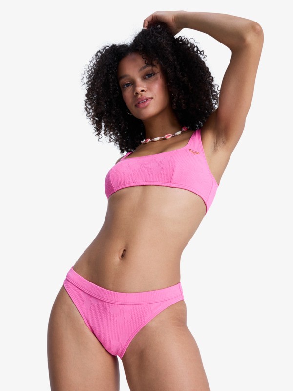 Roxy Paradise - Bikinihose mit klassischer Bedeckung in Sangria Sunset Rosa für Frauen 