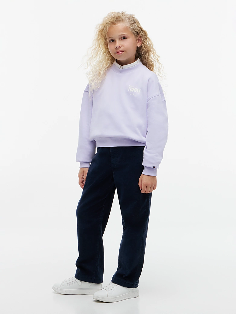 Tommy Hilfiger Starback Graphik Sweatshirt in Lavender Ice - Flieder