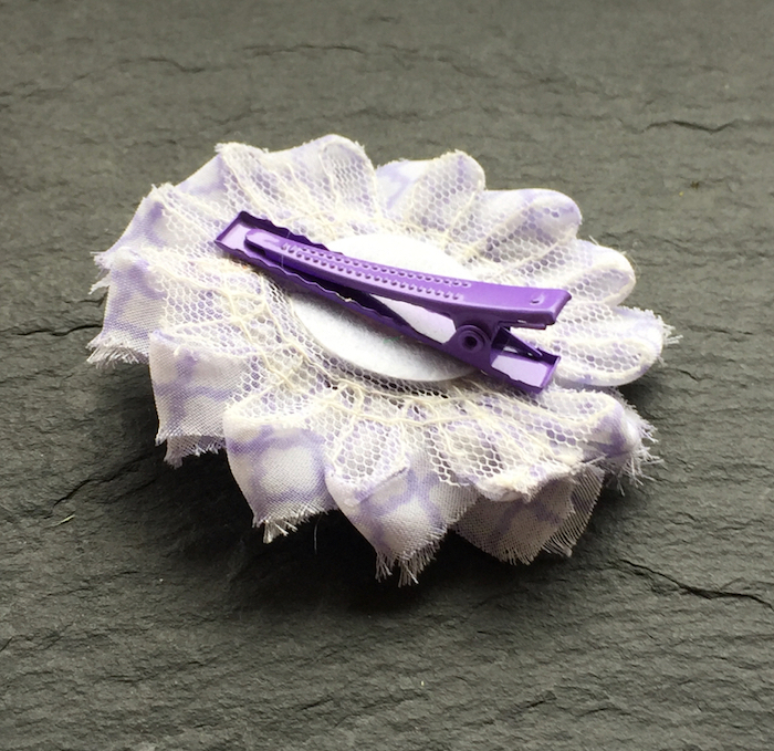 Wowzers Blütenclips - Shabby Chic für Haare & Kleidung - Gemustert