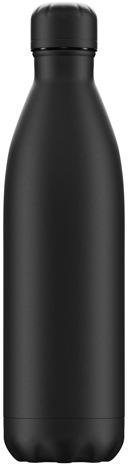 Chillys Edelstahl Thermos Flasche - Monochrome - All Black - Schwarz - 750 ml