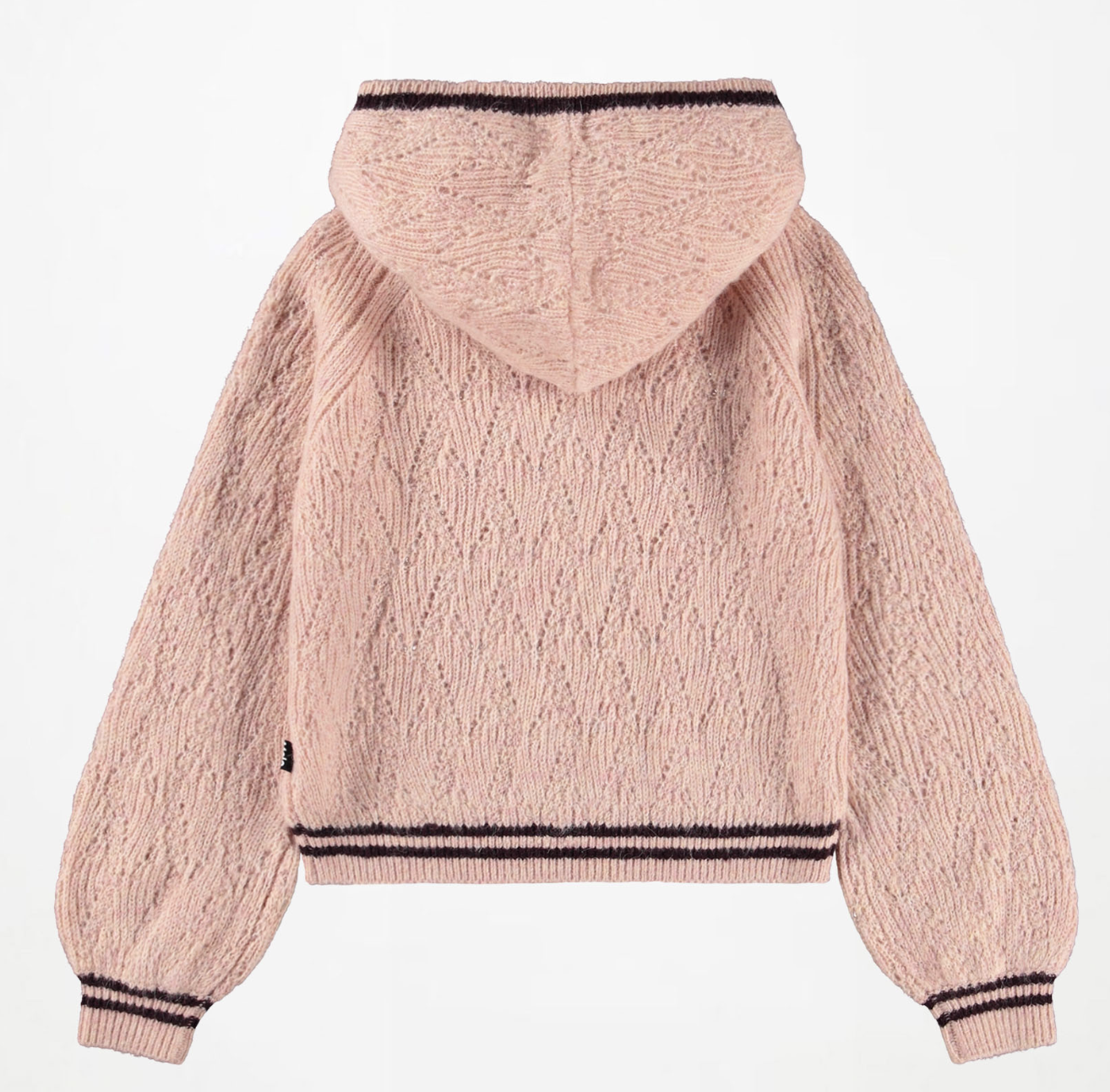 Molo Mädchen Gitta Strickpullover mit Kapuze in Rosa Molo Mädchen Gitta Strickpullover mit Kapuze in Rosa