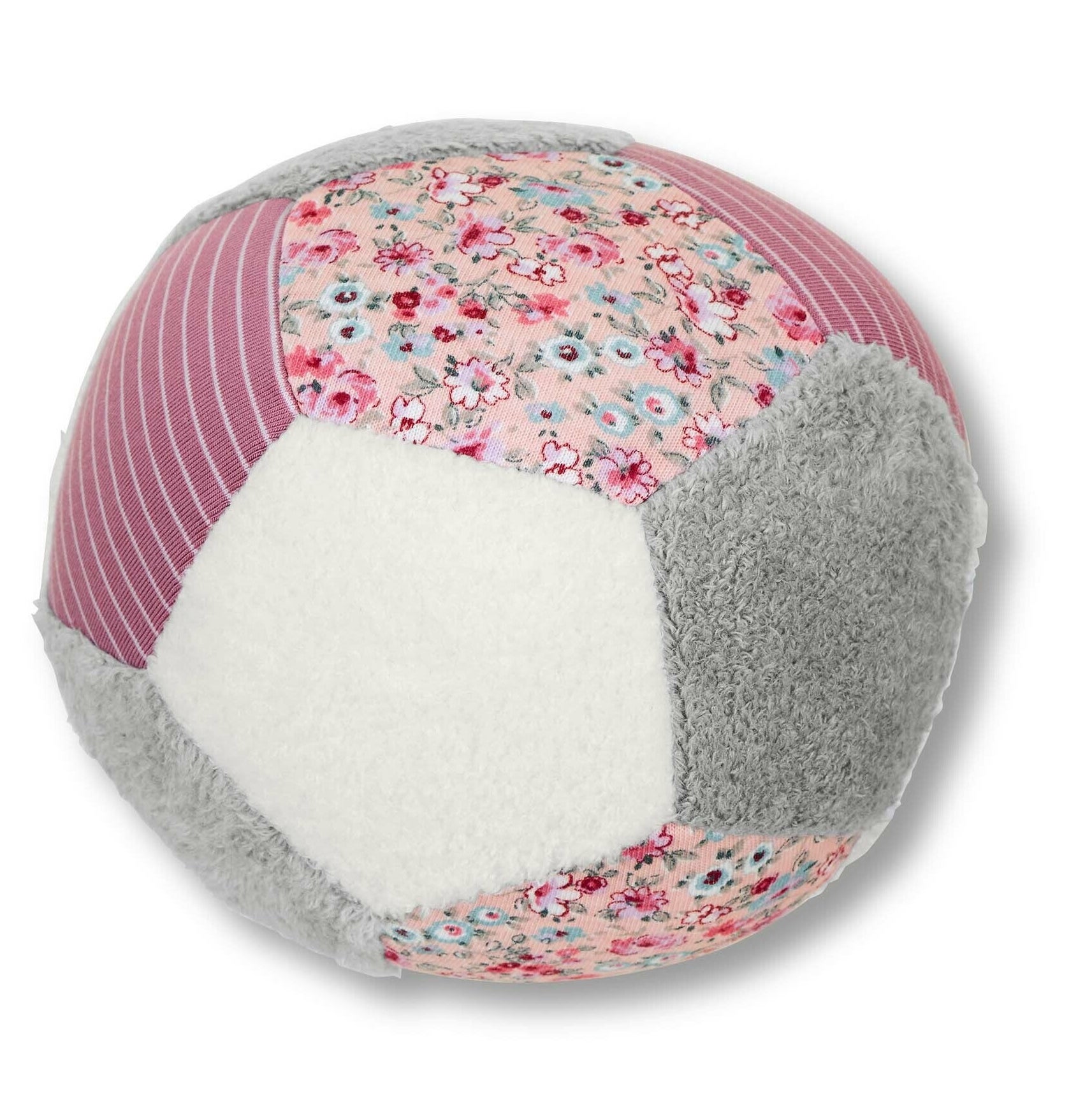 Sterntaler Weicher Stoffball mit Rassel in Rosa 