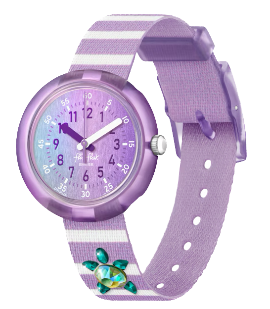 Flik Flak Kinderuhr Shining Turtle - Glitzernde Schildkröte
