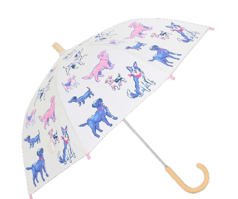 Hatley Regenschirm Little Pups Creme & Rosa - Kleine Hunde Puppies 