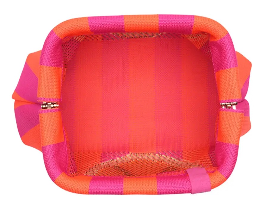LOT83 Rebel Kulturtasche oder Clutch Emma - Pink Orange - Croissant LOT83 Rebel Kulturtasche oder Clutch Emma - Pink Orange - Croissant