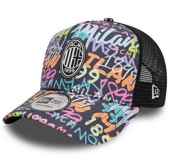 New Era Cap 9FORTY AF Trucker Grafiti AC Milan Black - SALE