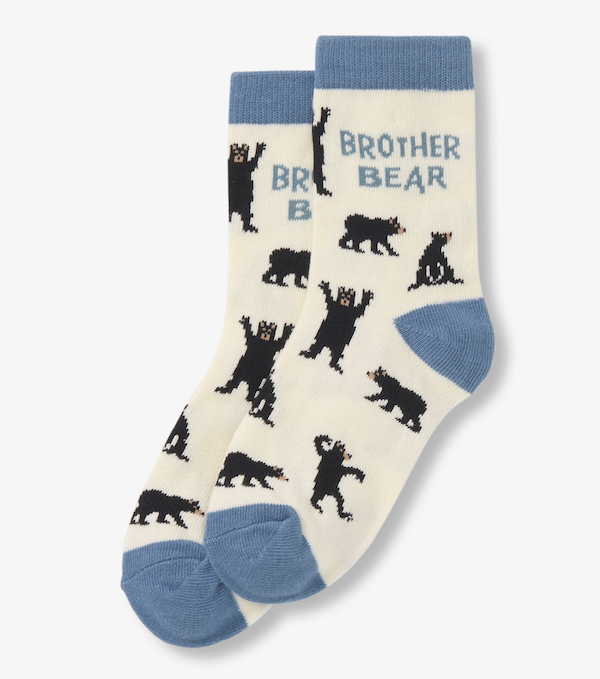 Little Blue House Kinder Socken in Blau Brother Bear - Bruder Bär Little Blue House Kinder Socken in Blau Brother Bear - Bruder Bär