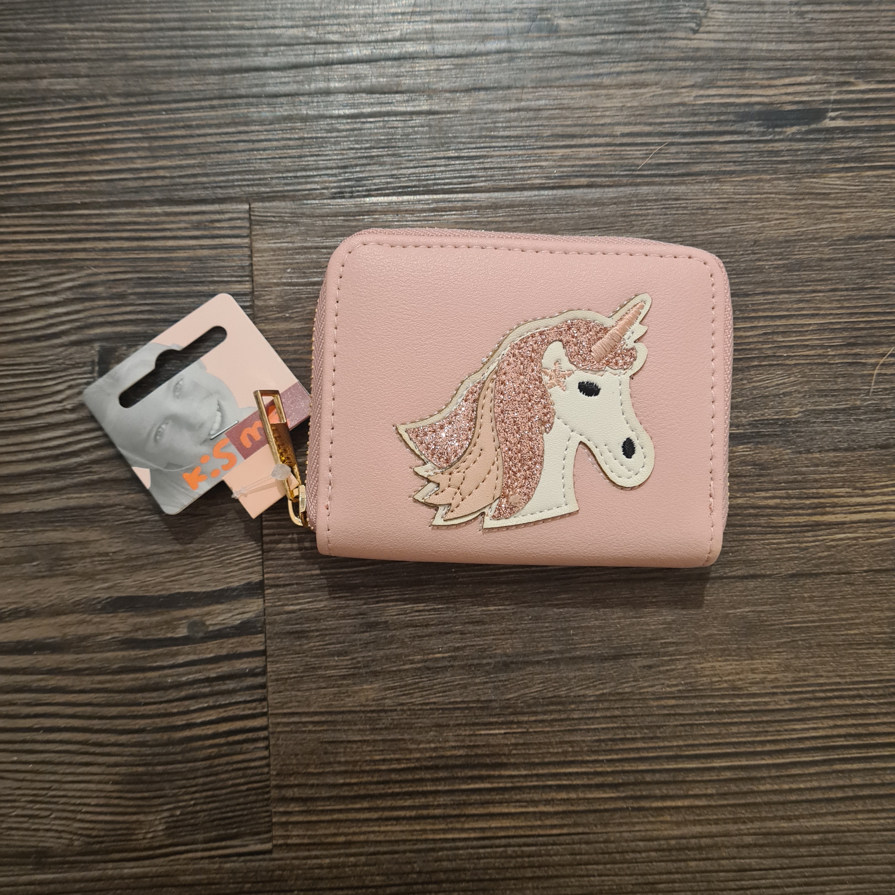 KisMe Geldbörse Kunstleder Einhorn - Rosa