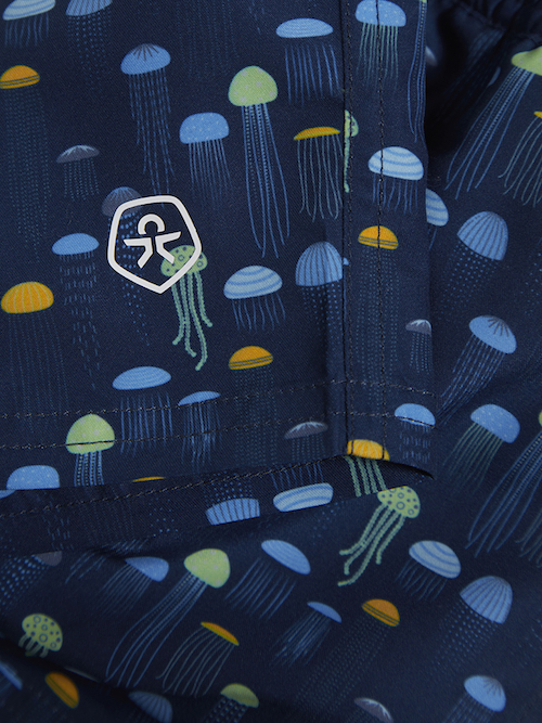 720095_7198_C Color Kids Schwimmwindel Badehose in Navy - Bunte Quallen