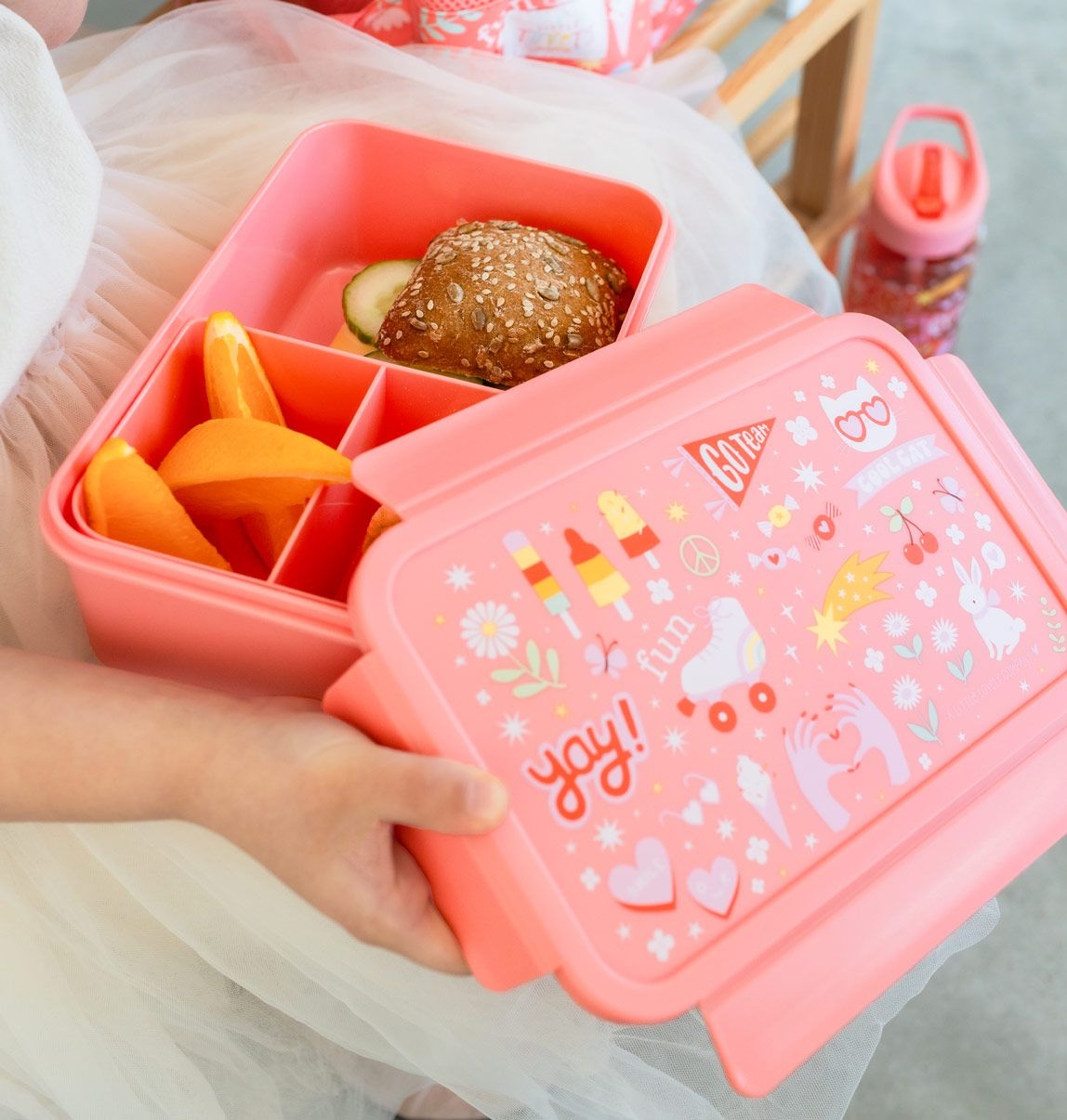 A Little Lovely Company Bento Box Brotzeitbox Lunchbox - Fun