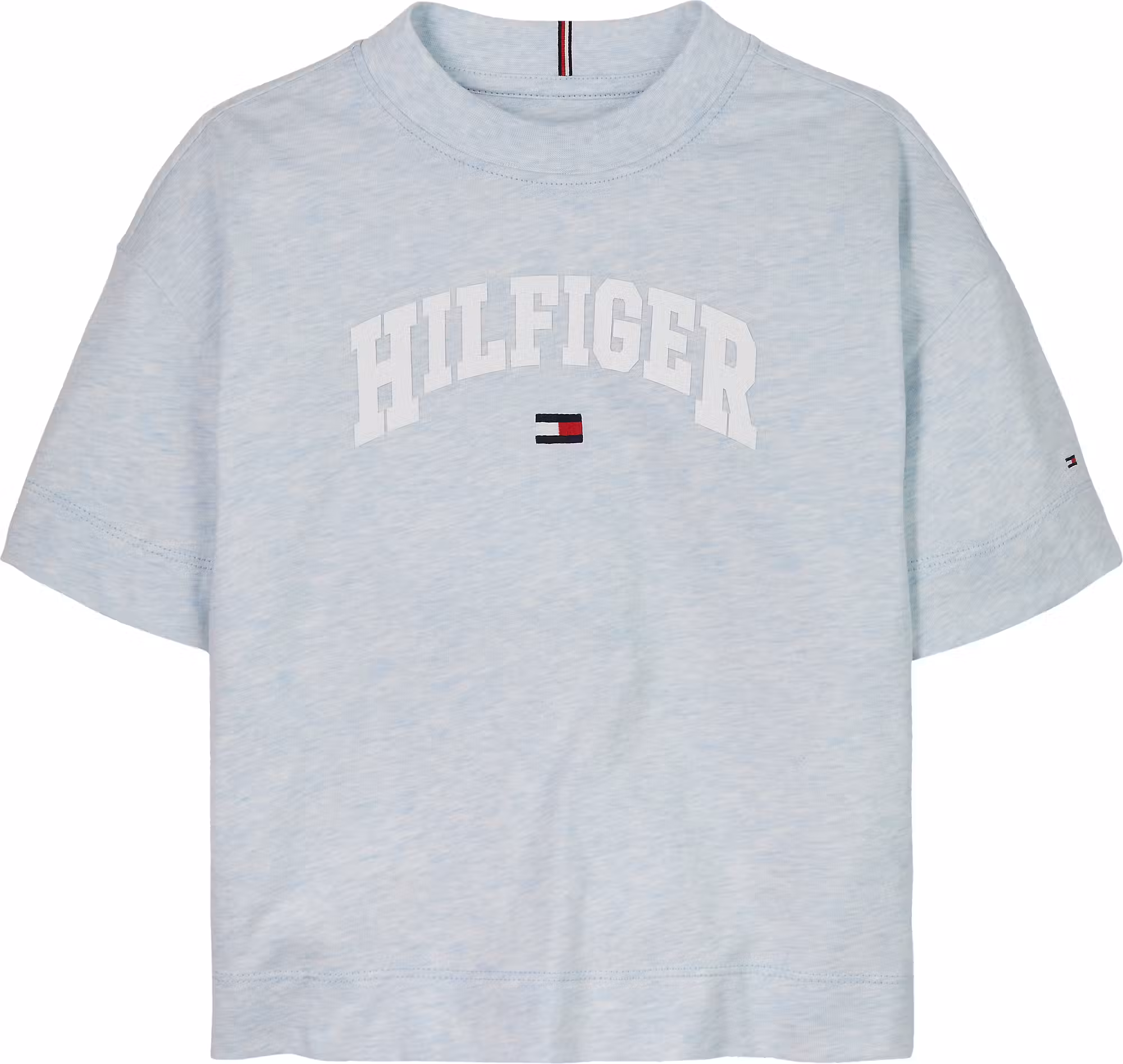 Tommy Hilfiger Melange Varsity Archive T-Shirt Hellbau Heather - SALE