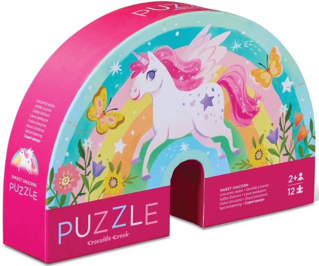 Crocodile Creek Mini Puzzle - Sweet Unicorn - 12 Teile