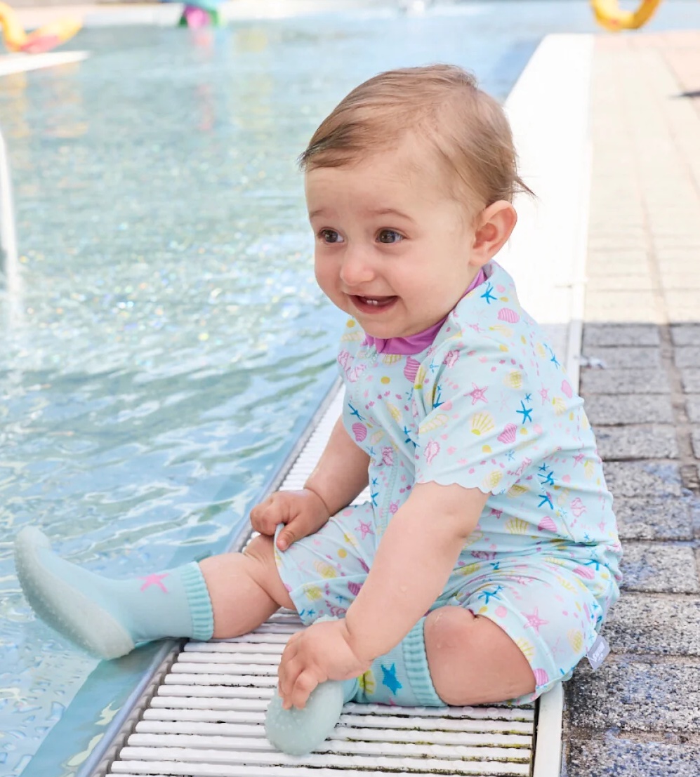 Sterntaler Adventure Socks in Hellblau mit Muschel-Motiv