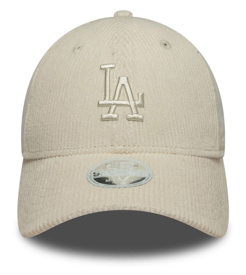 New Era Womens Pastell Cord 9Forty Cap in Light Beige Creme