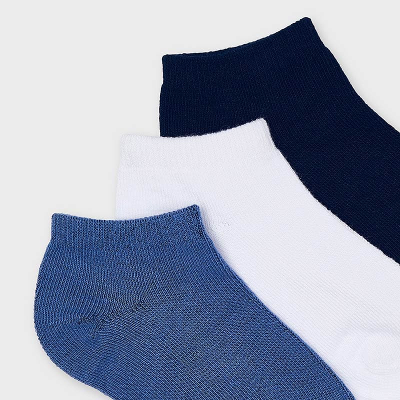 Mayoral Sneaker Socken 3er Set - Navy/Weiß/Jeans